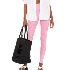 Alo High Waist Alosoft Lounge Legging in Parisian Pink Heather